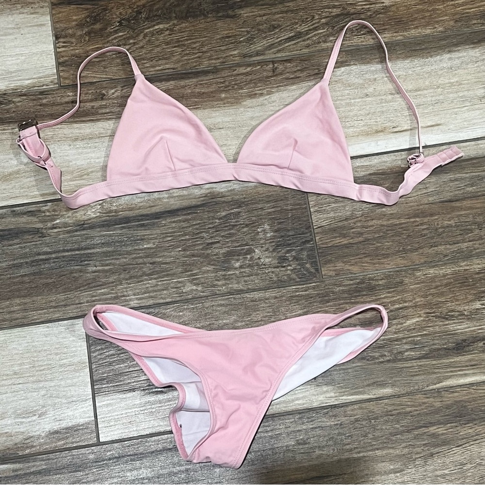 Pink 2 piece swimsuit
